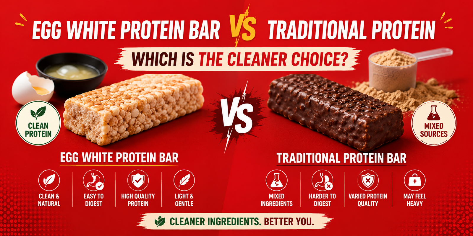 Egg White Protein Bar vs Traditional Protein Which Is the Cleaner Choice